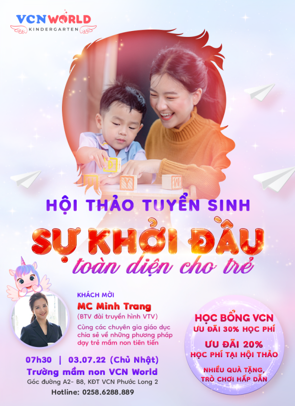 Hội thảo tuyển sinh Trường mầm non VCN World