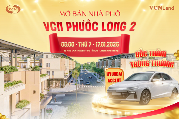 MỞ BÁN CHÍNH THỨC NHÀ PHỐ VCN PHƯỚC LONG 2