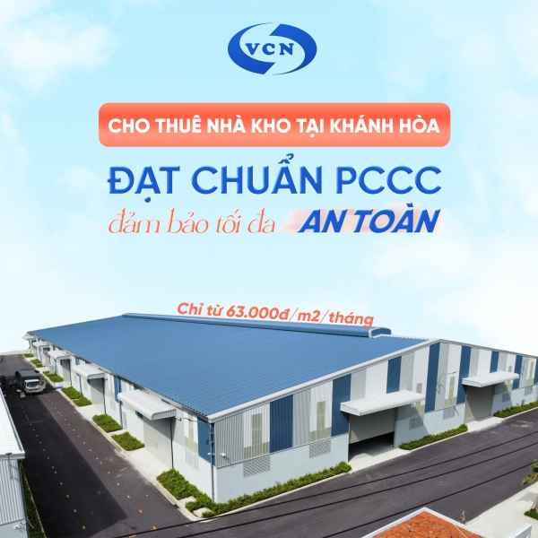 Thuê kho bãi Khánh Hòa: Cơ hội tối ưu chuỗi cung ứng tại Cụm công nghiệp Diên Thọ VCN