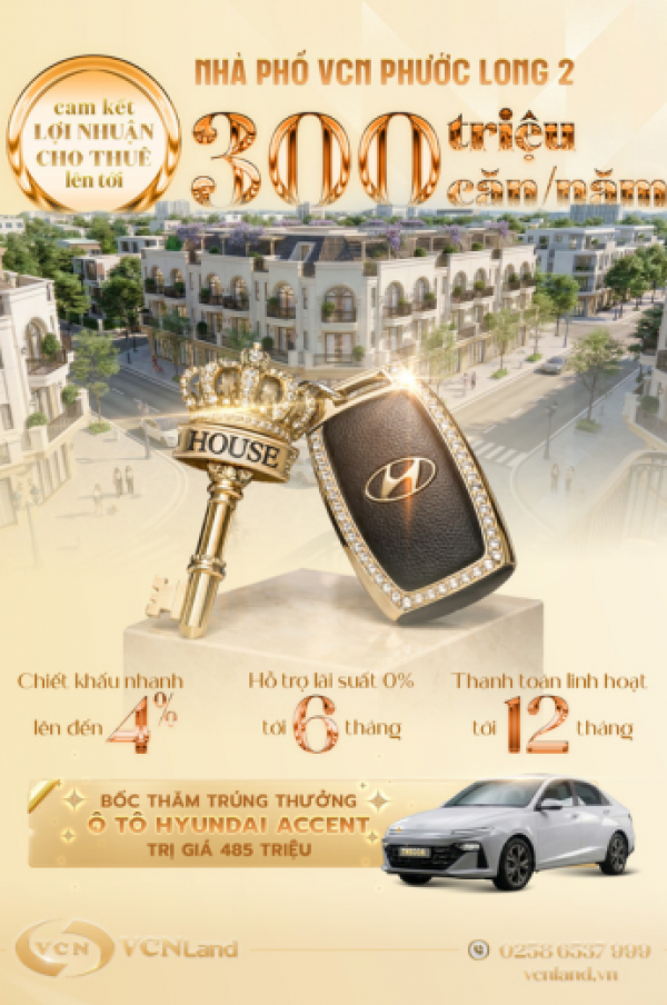 Nhà phố Nha Trang: Cơ hội sở hữu lâu dài tại Nhà phố VCN Phước Long 2 với lợi nhuận cho thuê hấp dẫn