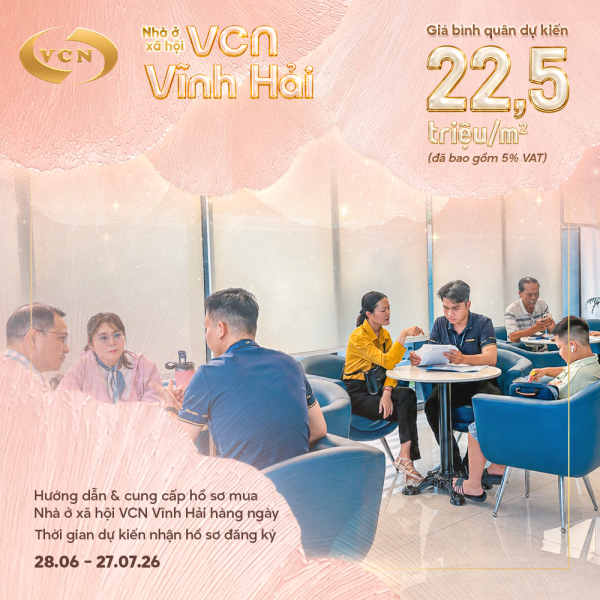 THÔNG TIN HƯỚNG DẪN & CUNG CẤP HỒ SƠ MUA NHÀ Ở XÃ HỘI VCN VĨNH HẢI