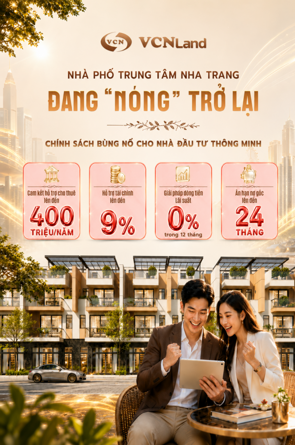 NHÀ PHỐ TRUNG TÂM NHA TRANG ĐANG “NÓNG” TRỞ LẠI – CƠ HỘI CHUYỂN ĐỔI DÒNG TIỀN SANG TÀI SẢN THỰC? 