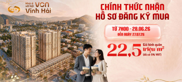 KHÁM PHÁ KHÔNG GIAN SỐNG TẠI NHÀ Ở XÃ HỘI VCN VĨNH HẢI