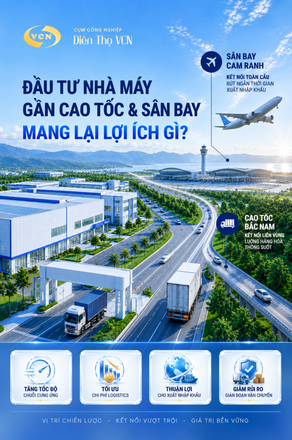 WHAT ARE THE BENEFITS OF LOCATING A FACTORY NEAR EXPRESSWAYS AND AIRPORTS?
