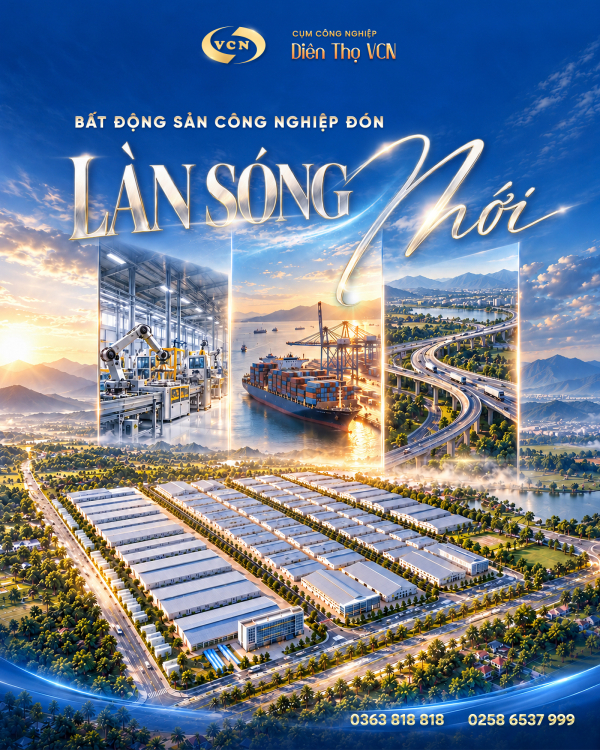 CÔNG NGHIỆP KHÁNH HÒA ĐÓN LÀN SÓNG MỚI: CƠ HỘI TỪ CỤM CÔNG NGHIỆP DIÊN THỌ VCN