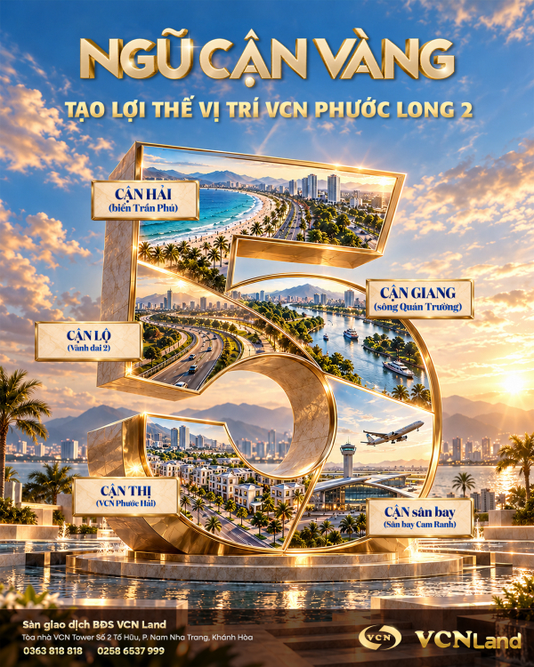 NHÀ PHỐ VCN PHƯỚC LONG 2: NGŨ CẬN VÀNG TẠO LỢI THẾ VỊ TRÍ TẠI NAM NHA TRANG